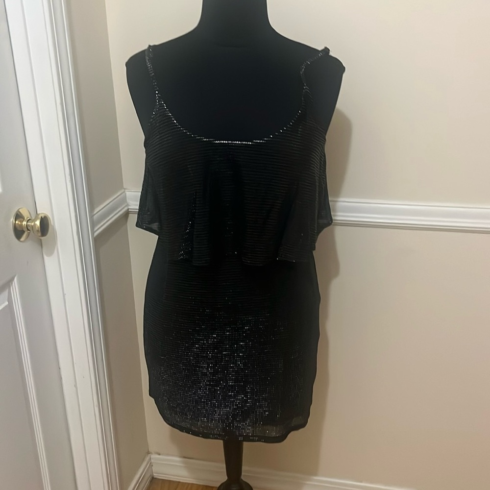 Black and silver party dress